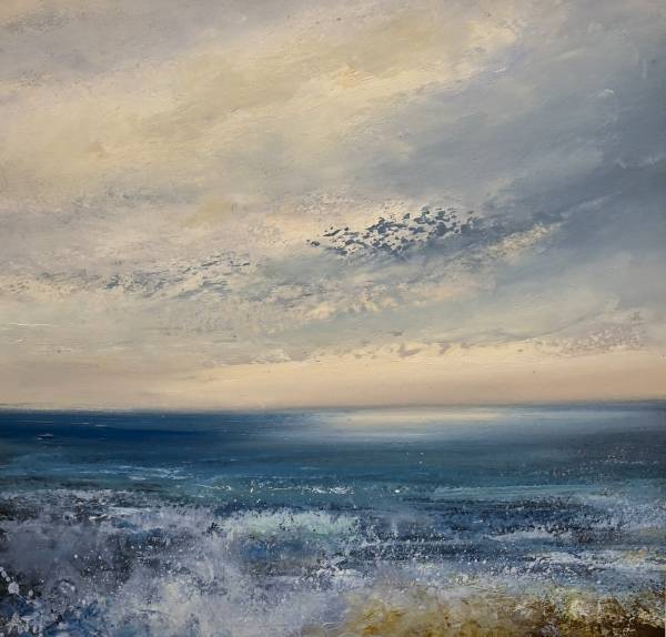 - Oil on Paper, Painting by Amanda Hoskin, measuring 29 x 29 cm (H x W) framed at 49 x 49 cm £795